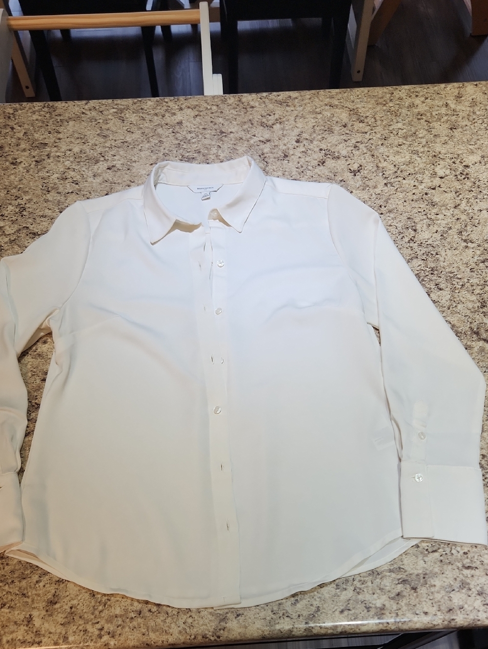 Banana Republic Classic Cream Button-Down Shirt